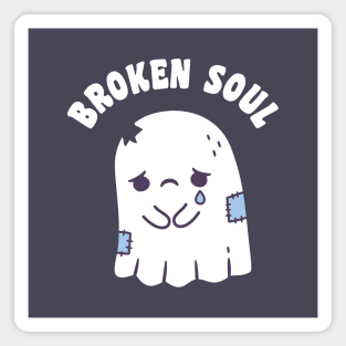 Sad Ghost Broken Soul Magnet